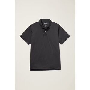 Bonobos M-Flex Golf Mens  Standard Fit Black Solid Performance Polo Shirt Medium